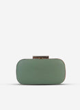 FAM Bags Textured Clutch - Sea Green
