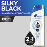 Head & Shoulders - Silky Black 2in1 Shampoo + Conditioner - 190ml