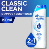 Head & Shoulders - Classic Clean 2in1 Shampoo + Conditioner - 190ml