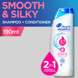 Head & Shoulders - Smooth & Silky 2in1 Shampoo + Conditioner - 190ml