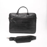 JILD - Executive Leather Laptop Bag - Black