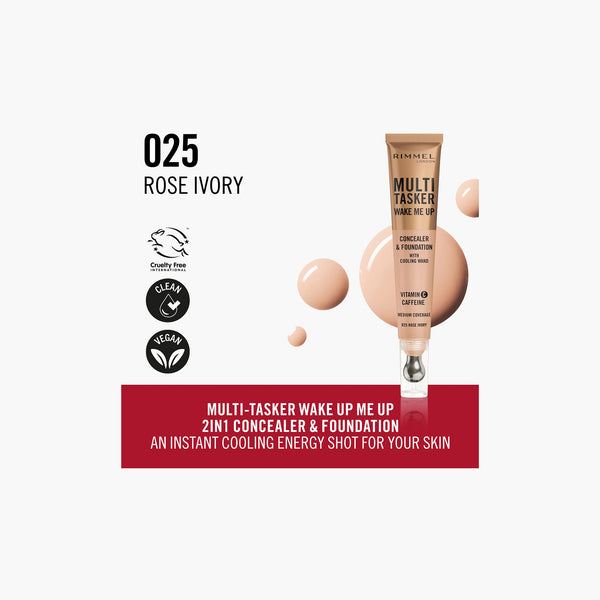 Rimmel - Concealer Multi Tasker Wake Me Up - 025 Rose Ivory