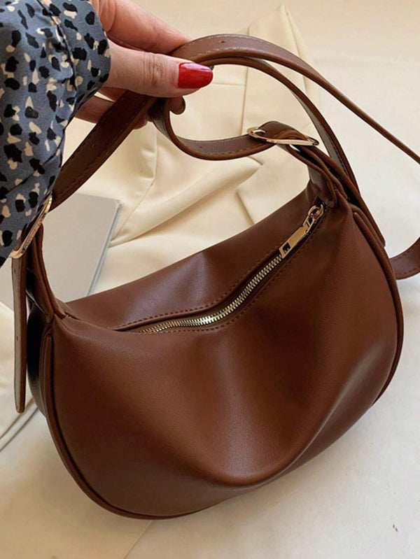 Shein - Retro Bag Women's Large Capacity New Fashion With Small Autumn And Winter Single Shoulder Crossbody Bag