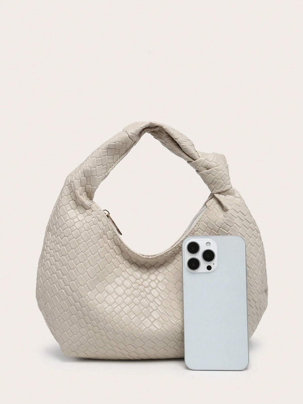 Shein - 1pc Women Handmade Woven Solid Color