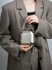 Shein - Mini Metal Box Bag