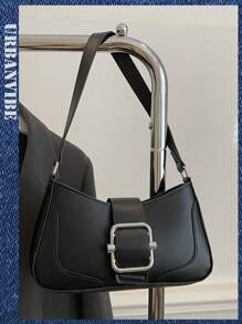 Shein - Crocodile Pattern Rivet Fashion Shoulder Bag