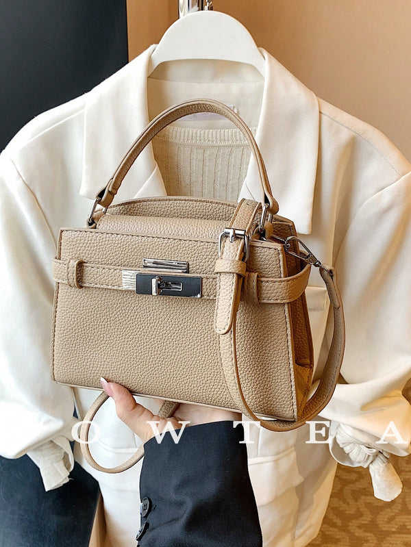 Shein - Low Tea New Summer Lychee Pattern Ladies Handbag, Fashionable Shoulder Strap