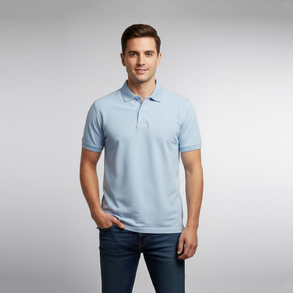 Vybe - Plain Polo - Blue