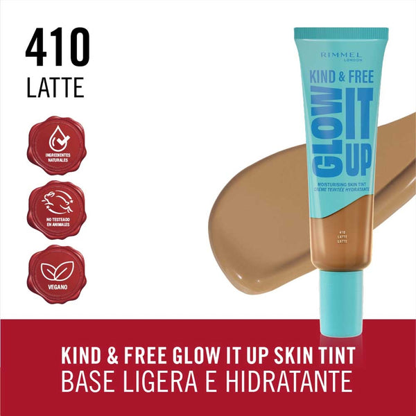 Rimmel Kind &  Free Liquid foundation 30Ml Moisturising Latte Iv