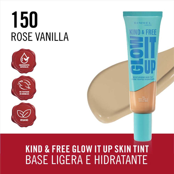 Rimmel Kind &  Free Liquid foundation 30Ml Moisturising Rose Vanilla Iv