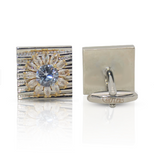 Cufflers - Limited Edition Gold and Silver Box Cufflinks CU-5001 with Free Gift Box