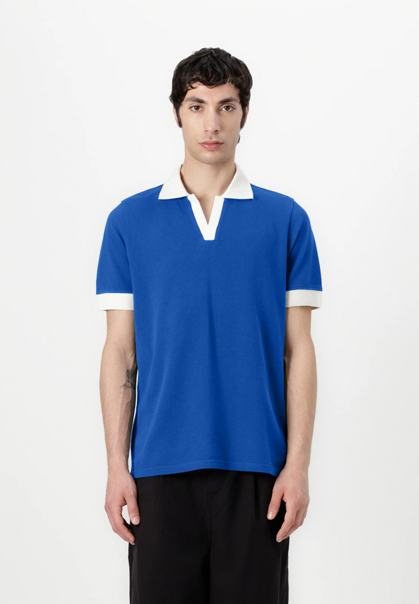 Vybe - V NECK - Polo Shirt - Blue