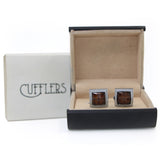 Cufflers - Classic Cufflinks for Men's Shirt with a Gift Box - CU-0003 - Dark Brown