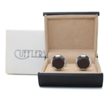 Cufflers - Novelty Cufflinks CU-2003 with Free Gift Box - Brown