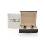 Cufflers - Modern Silver Cufflinks CU-3009 with Free Gift Box