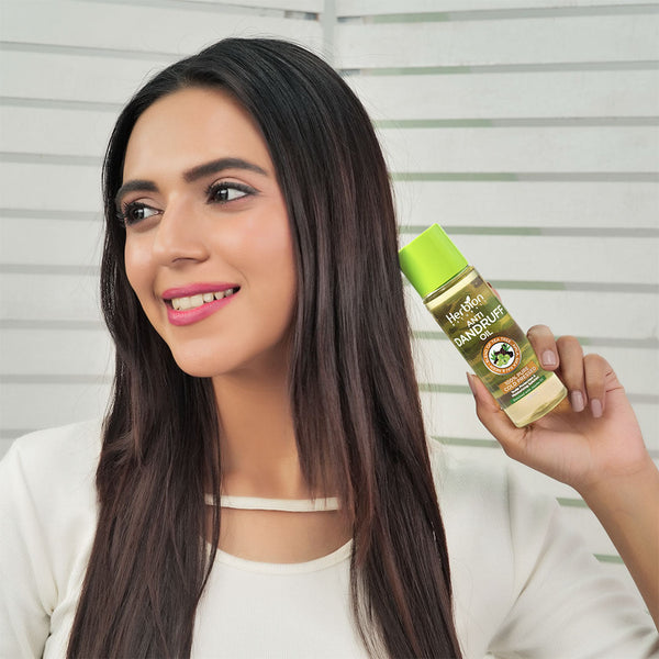 Herbion- Naturals Anti Dandruff Hair Oil 120ml - Pure Cold Pressed Oil - Enriched with Jojoba Oil