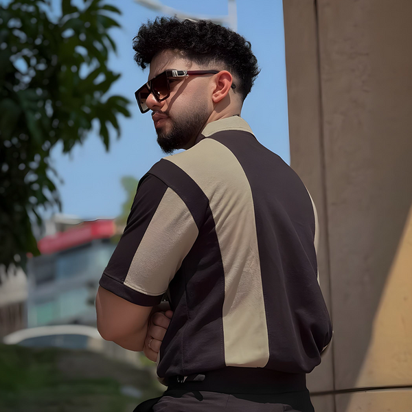 Vybe - Johnny Collar Polo - Black