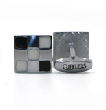 Cufflers - Vintage Square Black Cufflinks CU-1013 with Free Gift Box