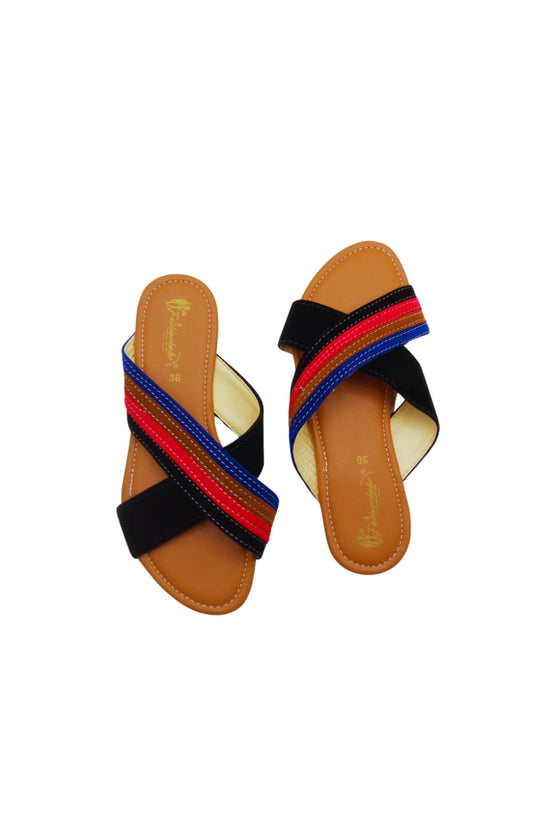 Fashion Holic - Casual Slippers RGB Strap Brown