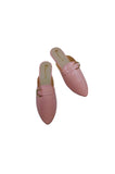 Fashion Holic - Casual Slipper Glossy Pink Mules