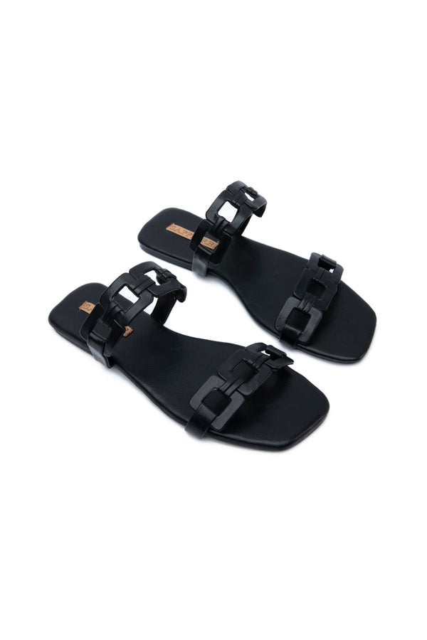 Sapphire- Black Flats