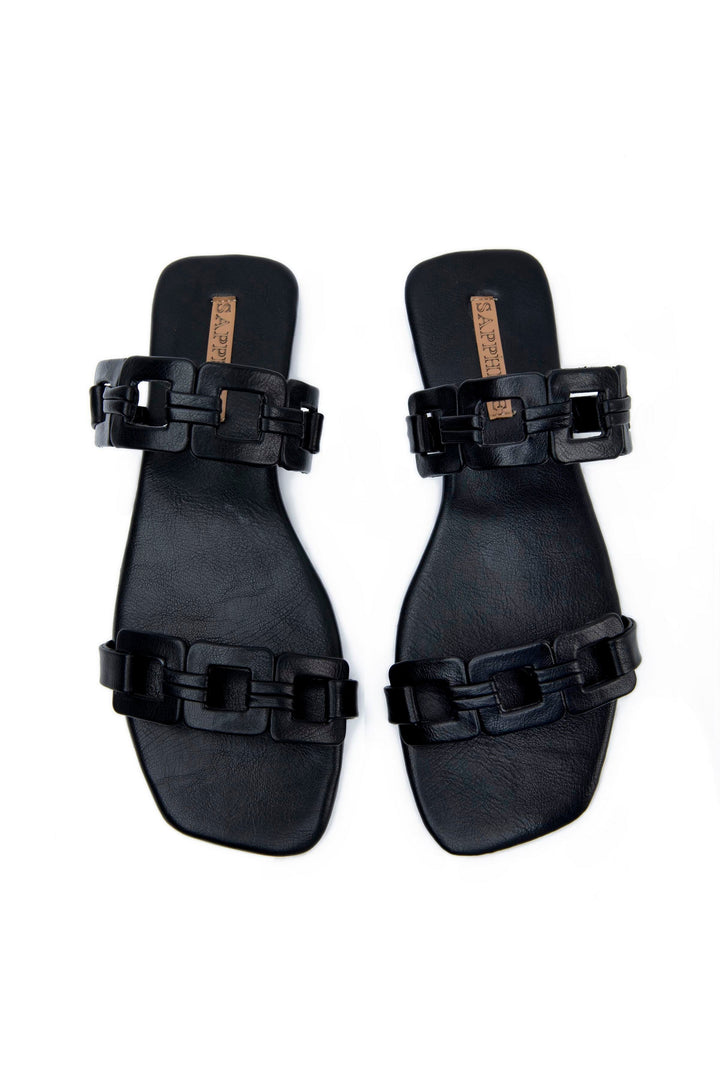 Sapphire- Black Flats