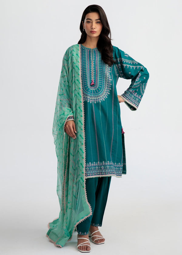 Coco by Zara Shahjahan Embroidered Lawn Suits Unstitched 3 Piece CZS23S 4A Summer Collection
