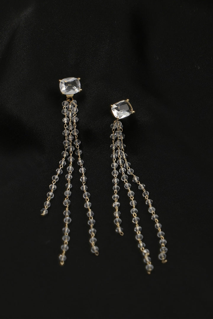 Keshia- Claire Silver Beaded Ear Ring