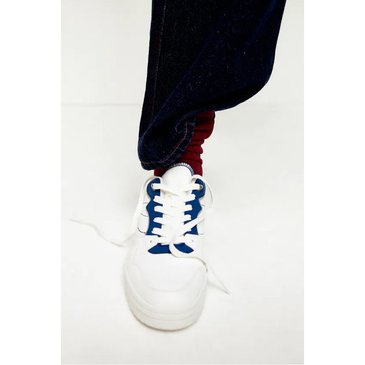 Zara- Contrast Coloured Trainers-  Blue