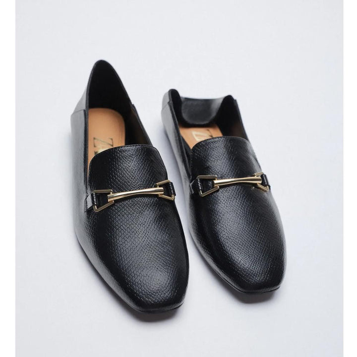 Zara- Animal Print Flat Shoes