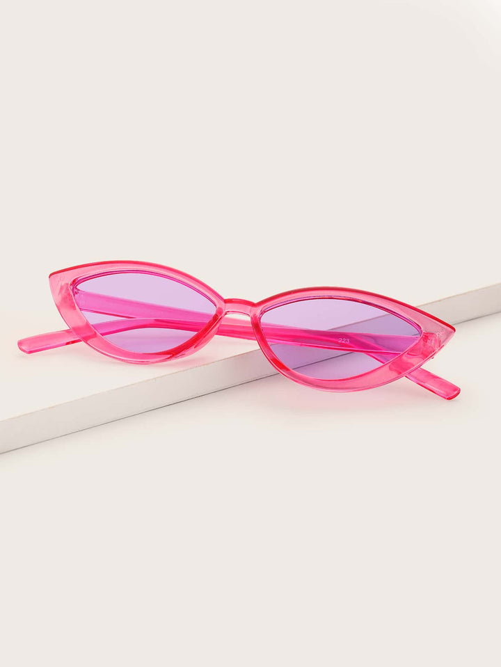 Shein- Clear Frame Cat Eye Sunglasses