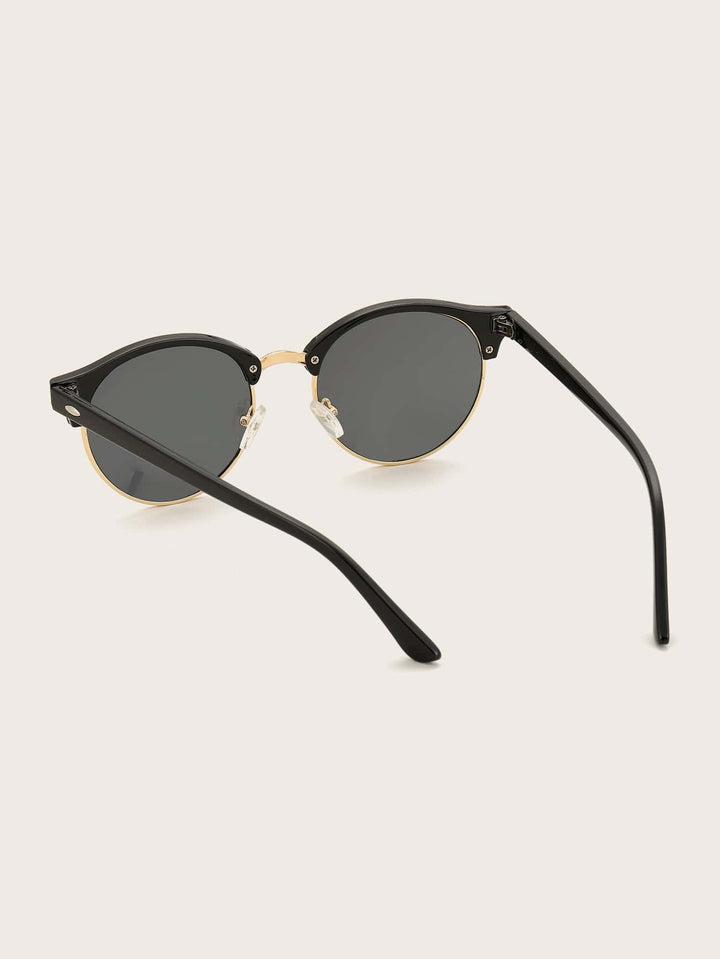 Shein- Half Acrylic Frame Sunglasses