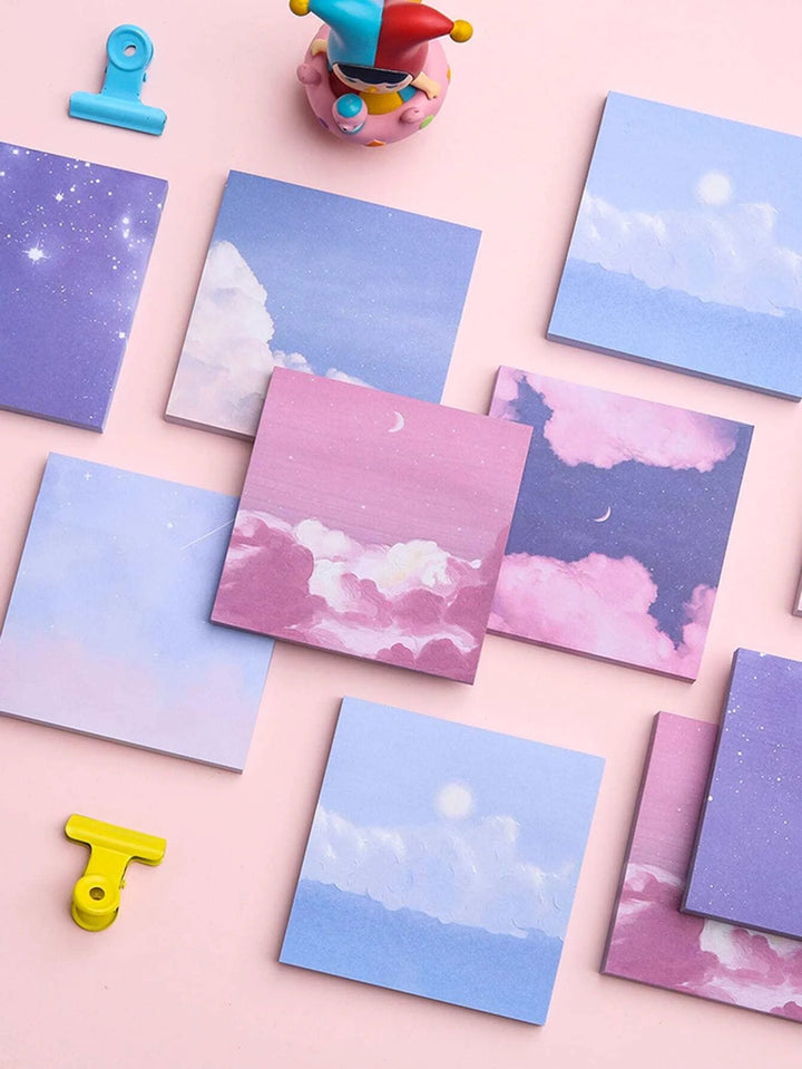 Shein- 1pc Scenery Pattern Random Sticky Note