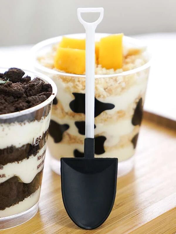 SHEIN Disposable spoon with shovel shape 20 pieces