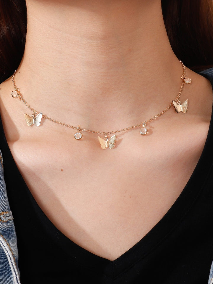 Shein- Butterfly Charm Necklace