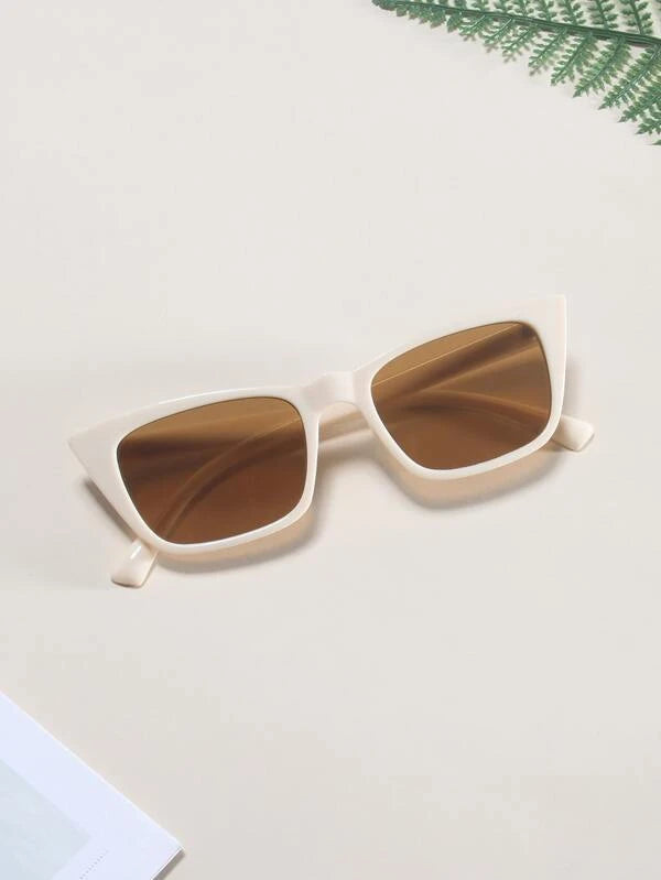 Shein- Tinted lens sunglasses with an acrylic frame