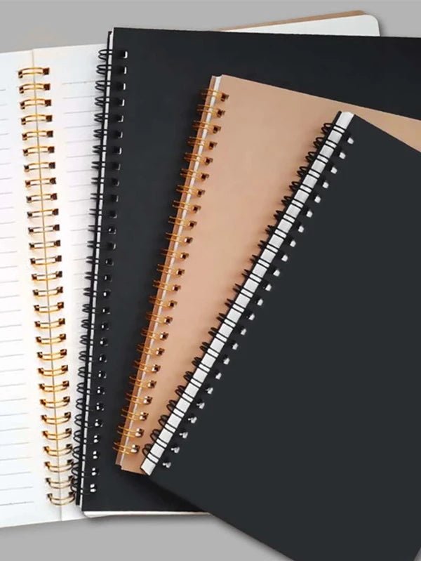Shein- 1pc Solid Color Random Spiral Notebook