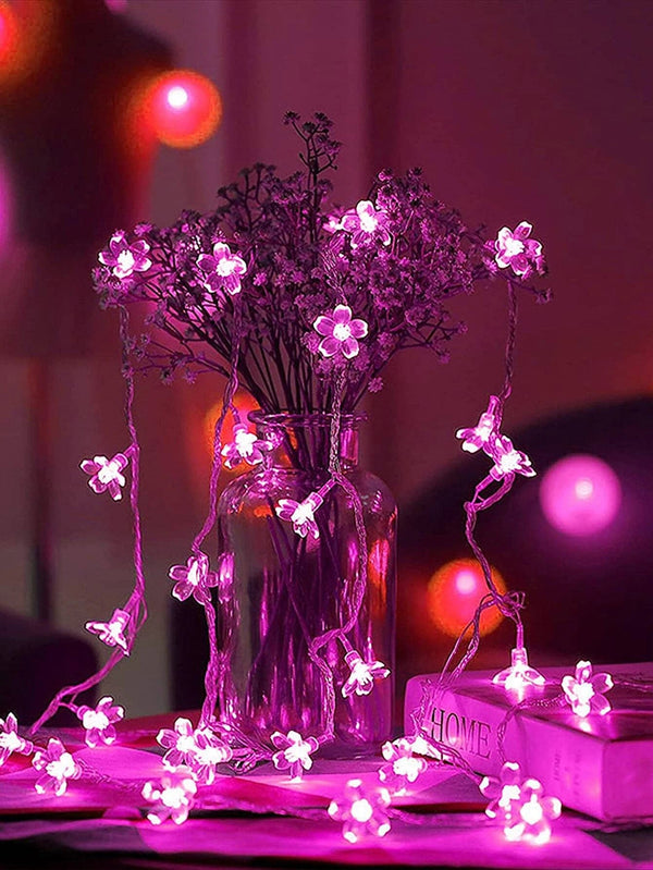 Shein- 1pc 10/20/32 Led 1.5/3/5m Flower Design String Light