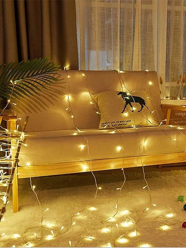 Shein SHEIN BASIC LIVING Curtain Light String with 40 LED Bulbs Length 4 Meters