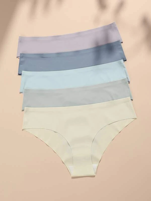 Shein - 5pack Solid Simple Panty