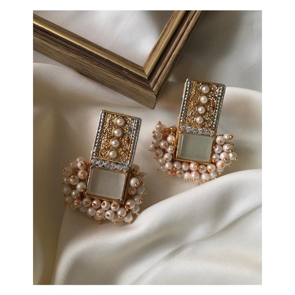 House Of Jewels- Elegant  Turkish  White  Studs