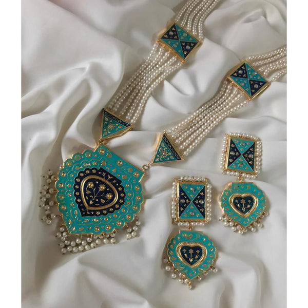House Of Jewels- Elegant Blue Maala Set
