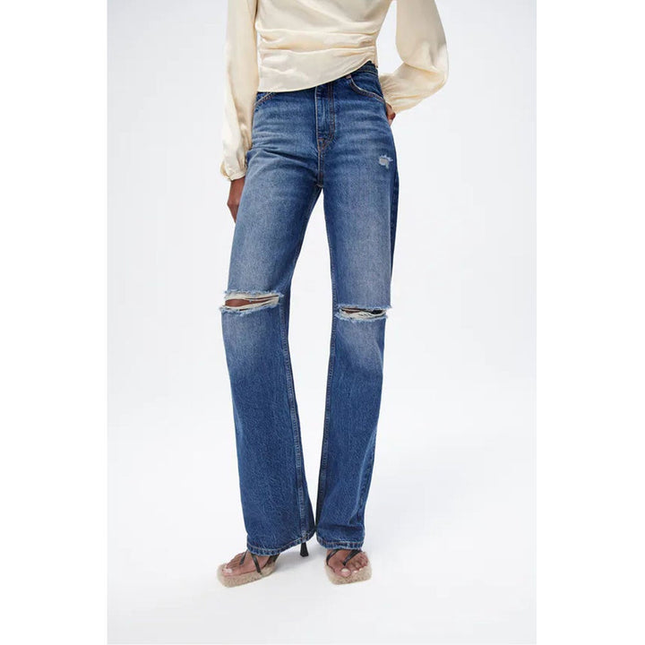 Zara- Z1975 Full Length Ripped Jeans