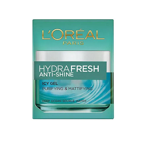 L'Oreal Paris- Hydra Fresh Anti Shine Icy Gel, 50 Ml