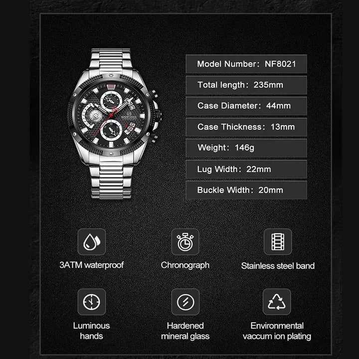 Naviforce- Chronograph 2022 Edition Wrist Watch (Nf-8021-2)