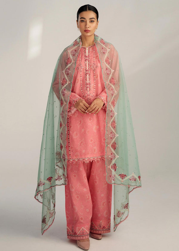 Coco by Zara Shahjahan - Embroidered Lawn Suits Unstitched 3 Piece CZS23S 6A - Summer Collection