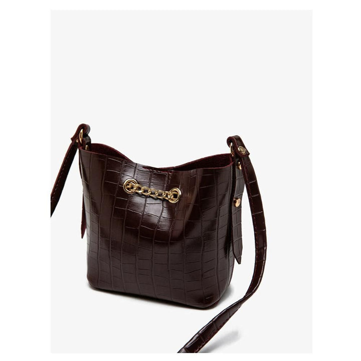 Koton- Animal Print Chain Detailed Shoulder Bag - Bordeaux by KOTON priced at 5755 | Bagallery Deals