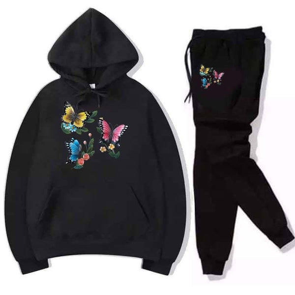 Emerce 3 Butterfly Track Suit Black