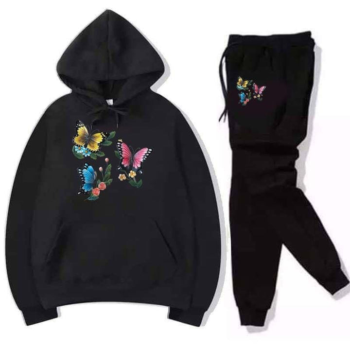 Emerce 3 Butterfly Track Suit Black