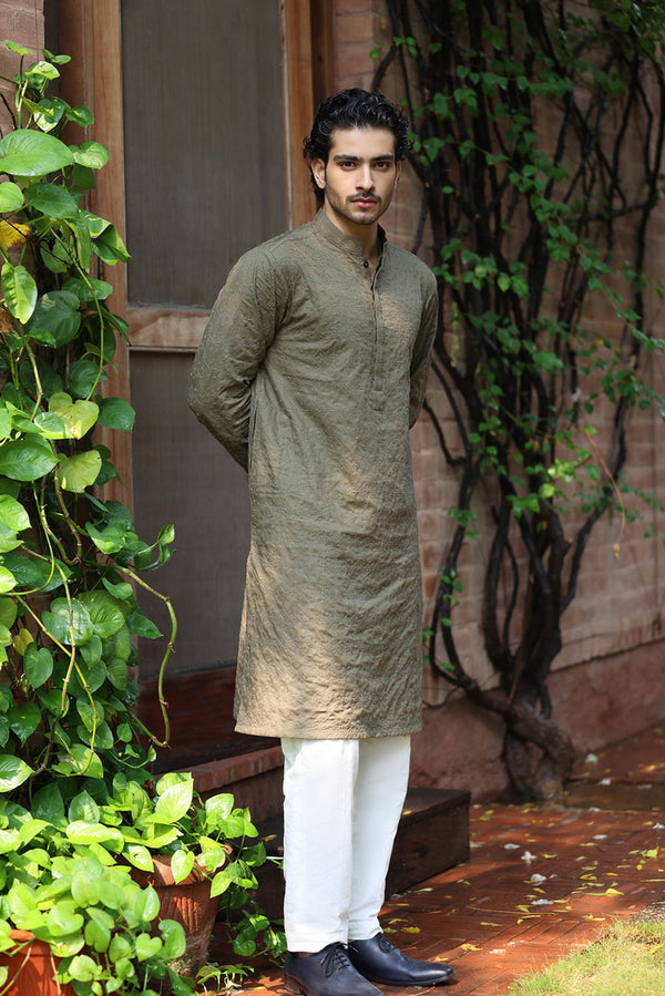 Sapphire- Embroidered Cotton Schiffli Kurta